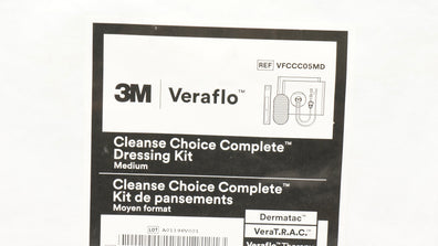 3M VFCCC05MD Veraflo Cleanse Choice Complete Dressing Kit, Medium (x)